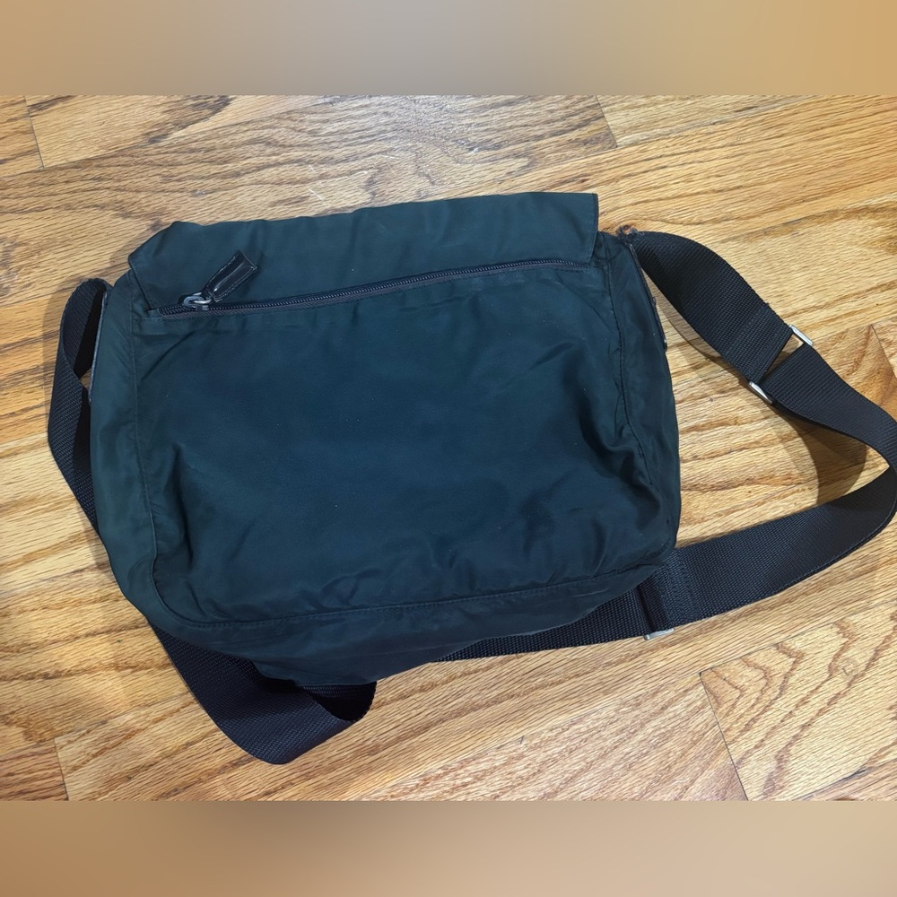 Prada Dark Green Nylon Messenger Bag - Picture 16 of 17